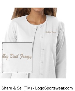 Ladies Long Sleeve Button Front Cardigan Design Zoom